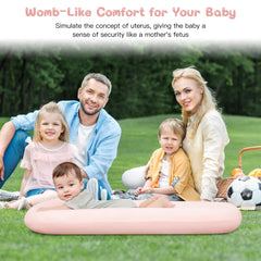 Lucakuins baby lounger with removable cover for easy cleaning.