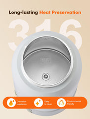 LucGee precise temperature control with LCD display for safe warming.