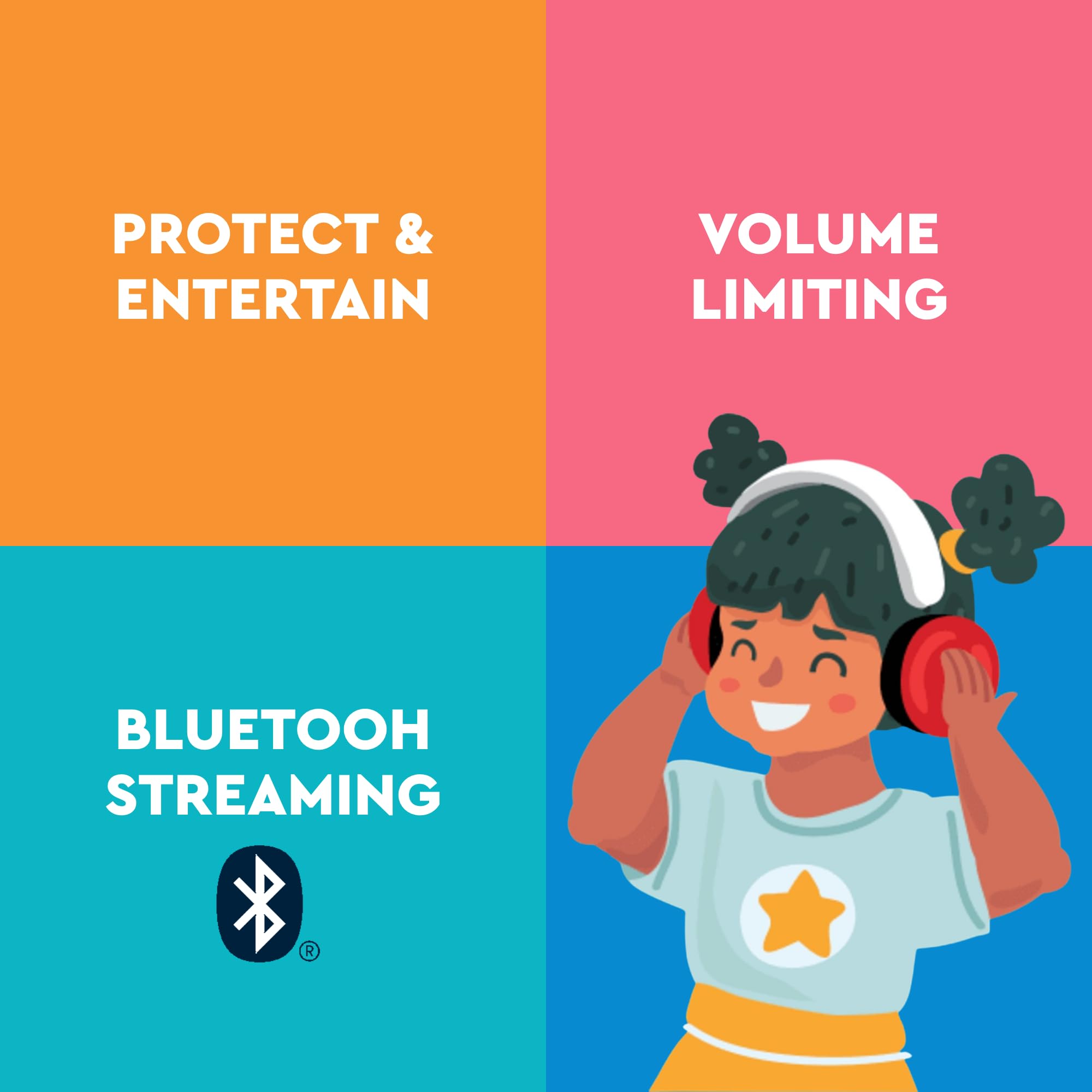 Lucid Audio HearMuffs pastel pink grow-with-child design fits from newborns to toddlers.