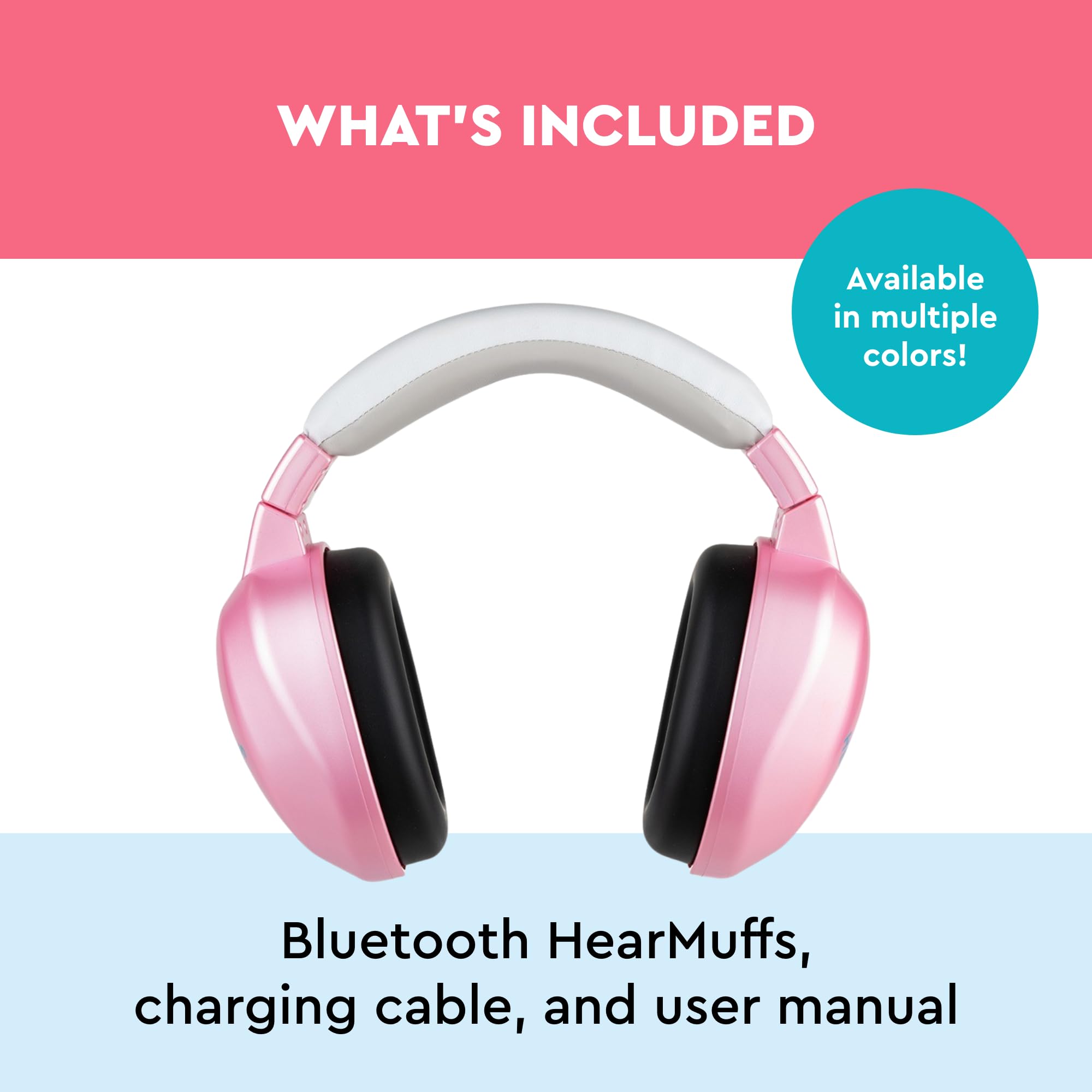 Lucid Audio HearMuffs pink at concert or travel scene demonstrates versatile protection.