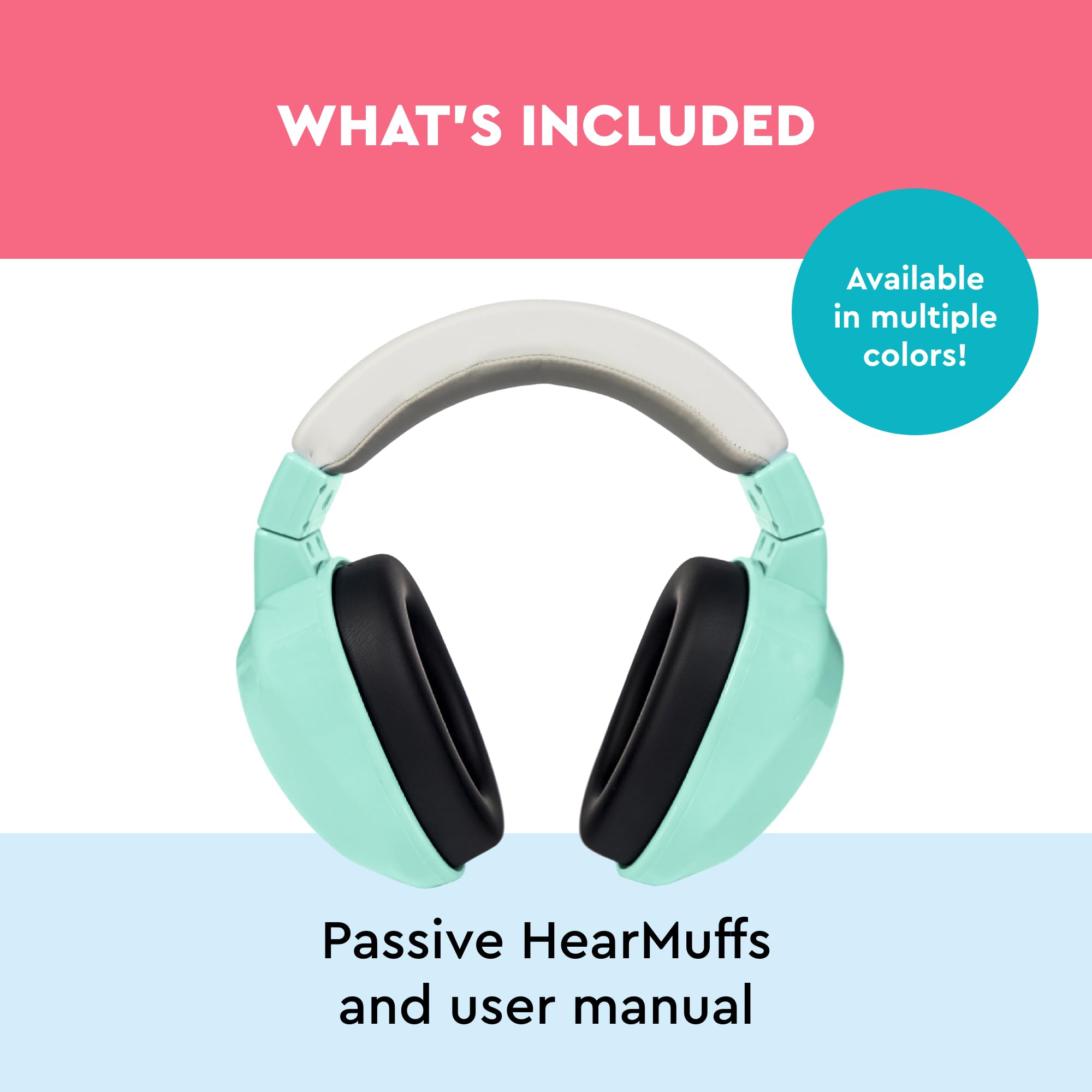 Lucid Audio HearMuffs Spa Green ideal for events like concerts and sports.