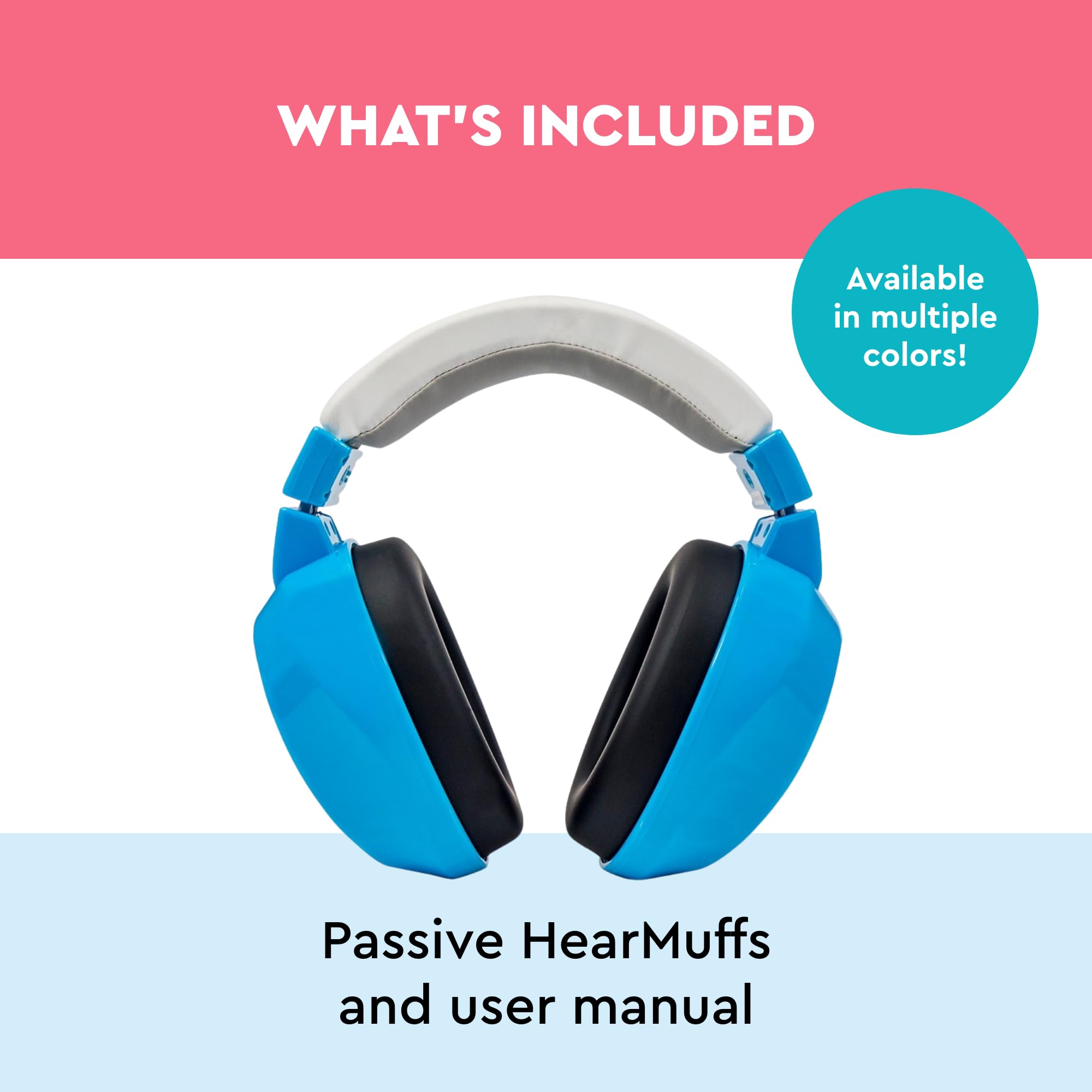 Lucid Audio HearMuffs blue over-ear design supports calm environments at home or events