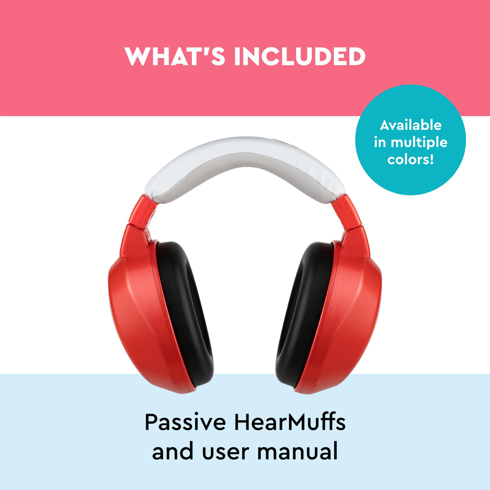 Lucid Audio Kids HearMuffs Red foam cushion detail for comfort