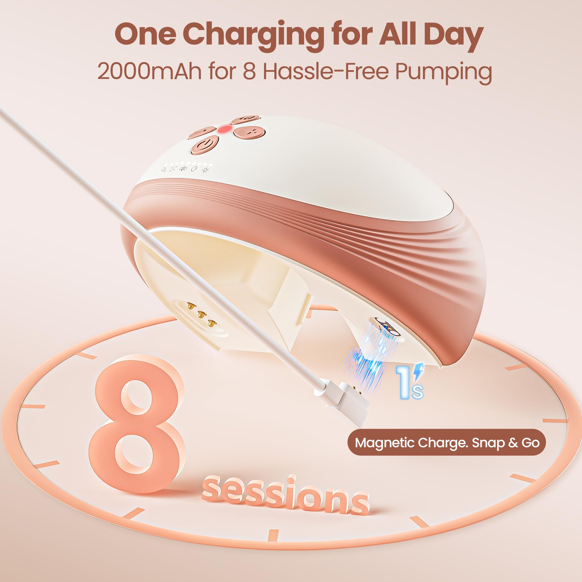 Lucina Baby 2000mAh battery enables all-day cordless pumping sessions
