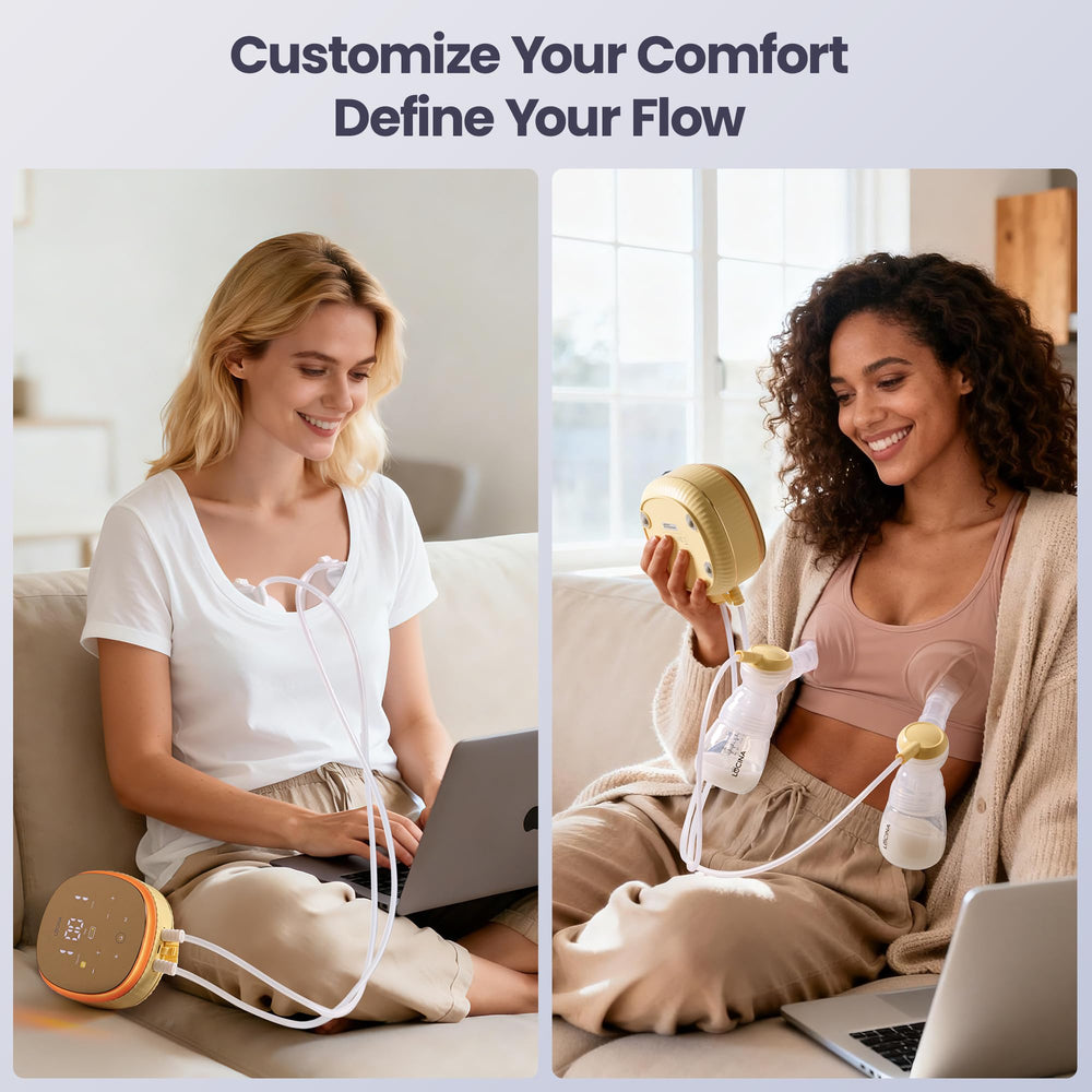 Lucina Baby double-pumping kit enabling home and on-the-go sessions with one motor