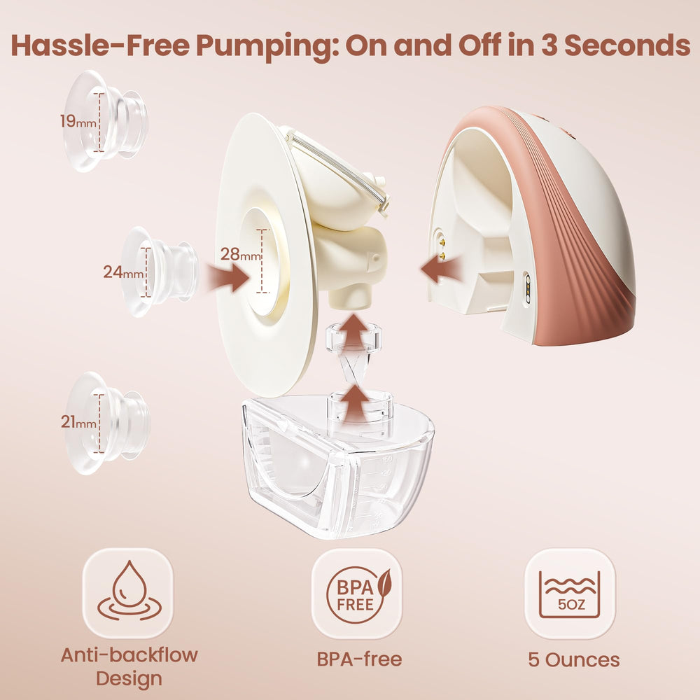 Lucina Baby flange inserts in 17mm, 21mm, and 24mm for a customizable fit