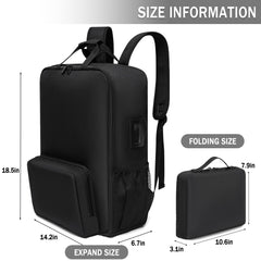 LUCKIPLUS front-pocket keeps essentials within easy reach during travel.