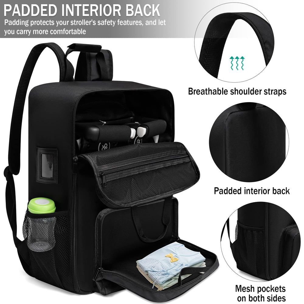 LUCKIPLUS side pockets hold bottles and small items on the go.