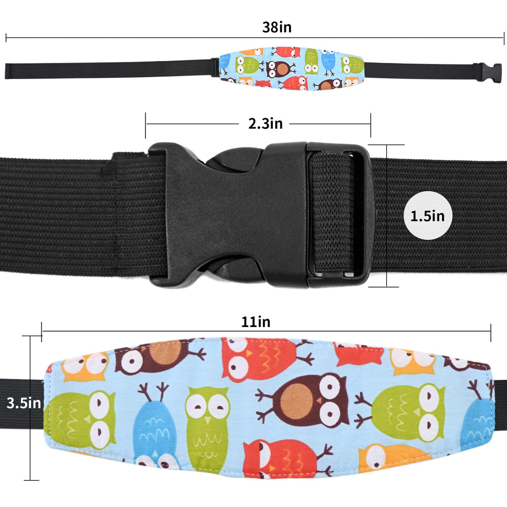 Luckyiren head rest provides safety support during car rides and stroller naps