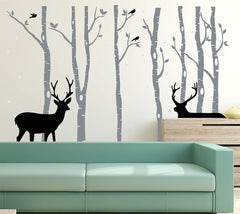 LUCKKYY peel-and-stick wall decal in grey is simple to install.