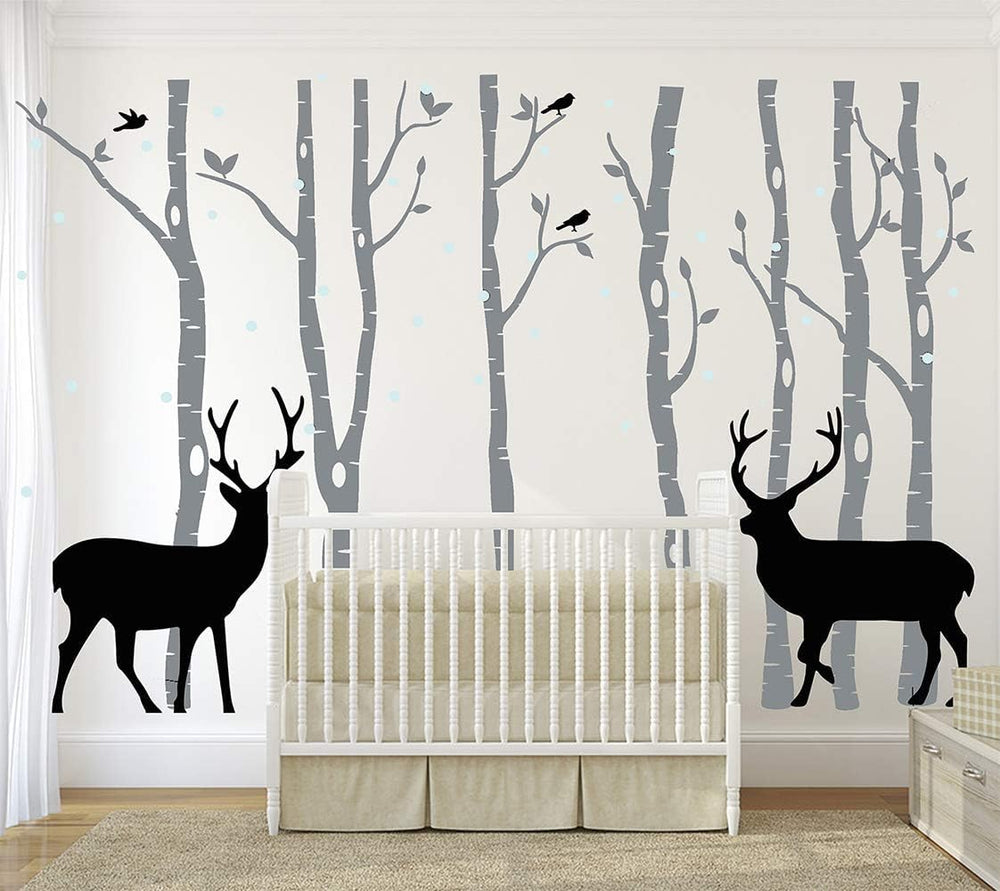 LUCKKYY removable wall sticker in grey protects walls while updating decor.