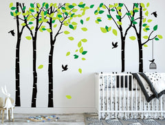 luckkyy giant jungle tree wall decal removable vinyl mural with matte finish