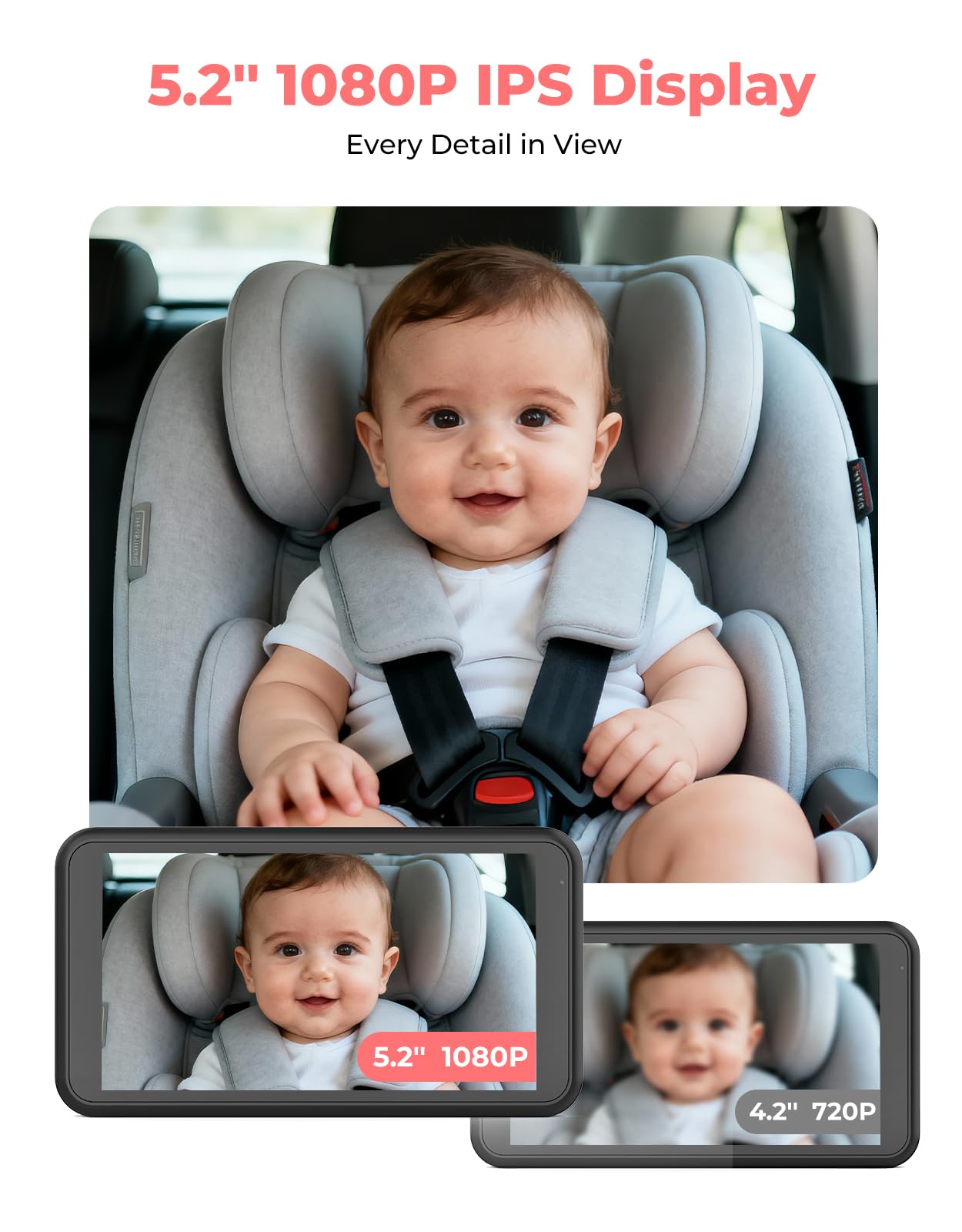 LUCKVIEW BM2A 5-2-inch display provides crisp, distraction-free viewing.