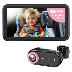 LUCKVIEW BM2A camera headrest mount enables rear seat monitoring on the go.