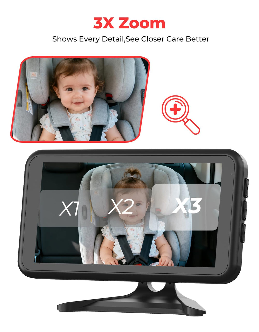 Luckview BM2A infrared night vision delivers clear rear view in low light