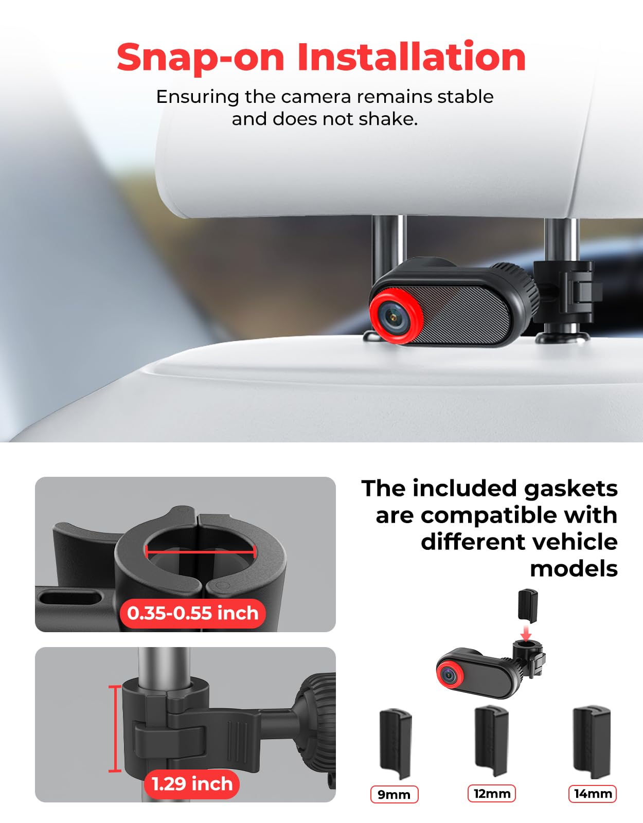 Luckview BM2A vibration-free mount stays steady on bumpy roads
