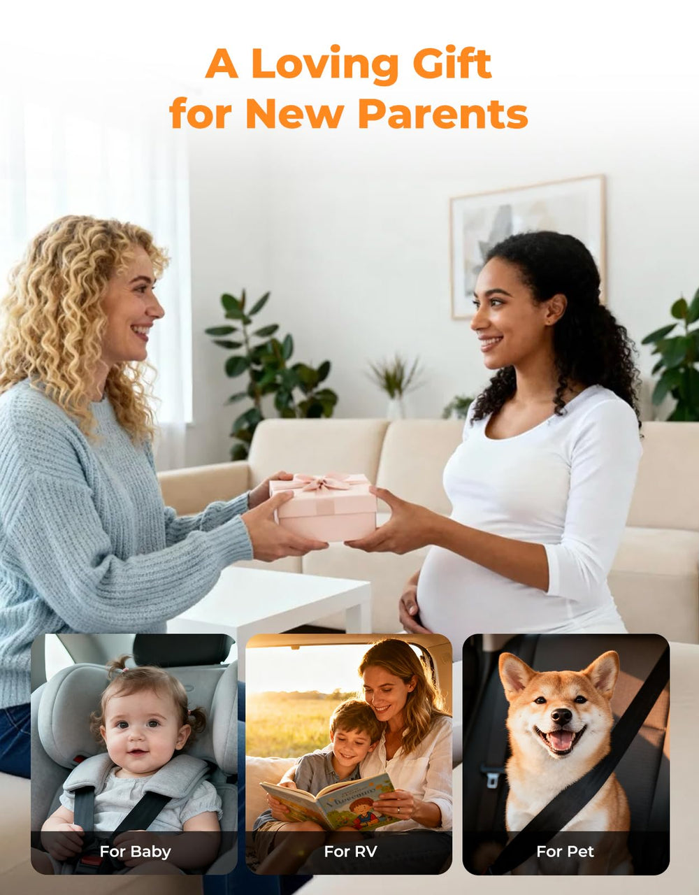 LUCKVIEW BM2A twin/pet backseat view for multiple passengers