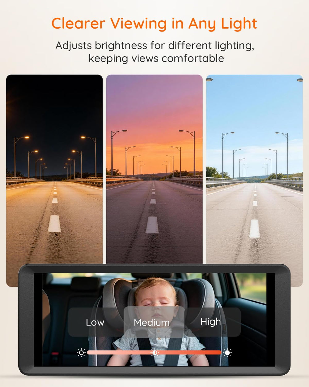 Luckview BM5 Max focused baby view keeps child centered on screen