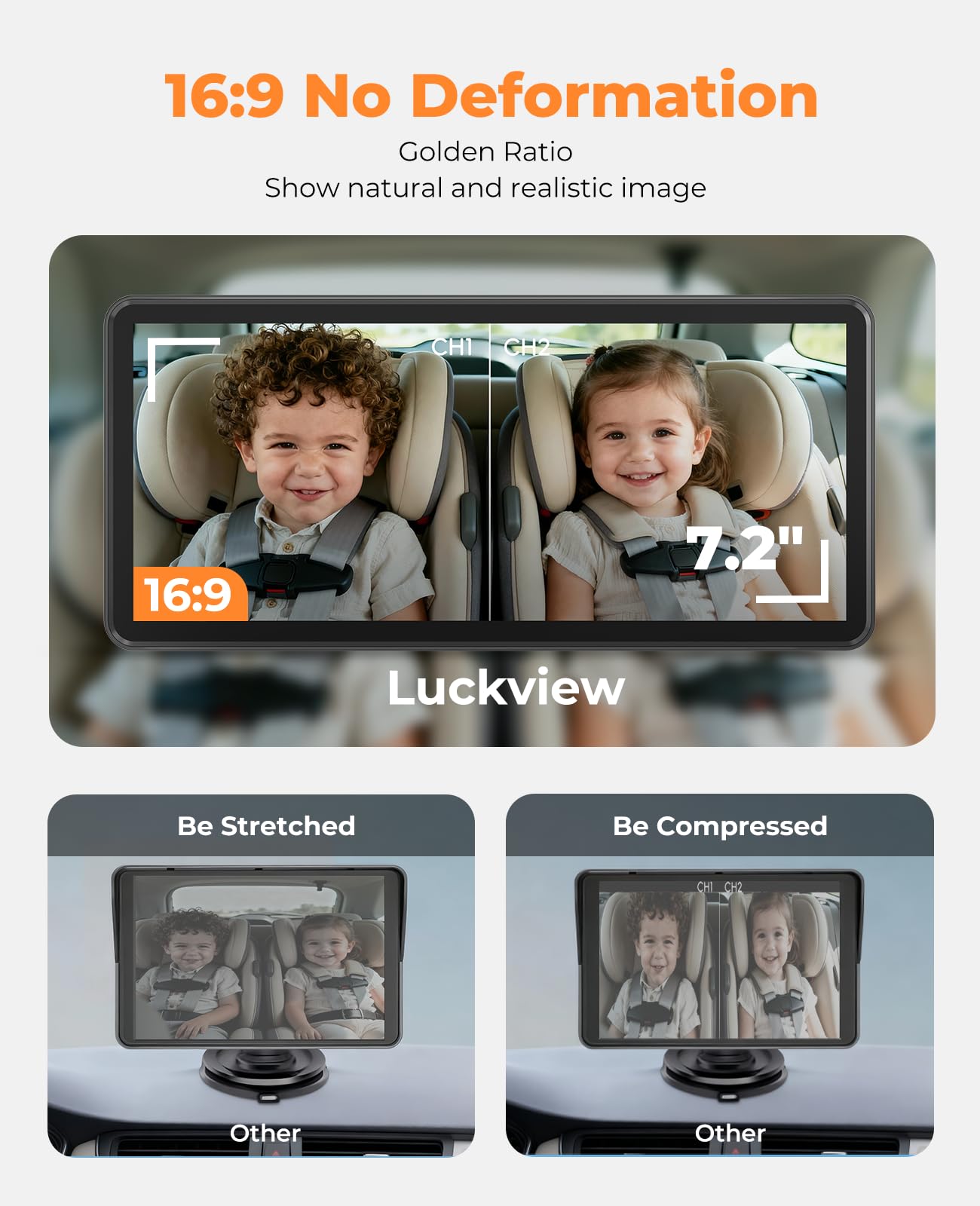 LUCKVIEW BM5PRO auto night vision delivers a clear rear view in low light.