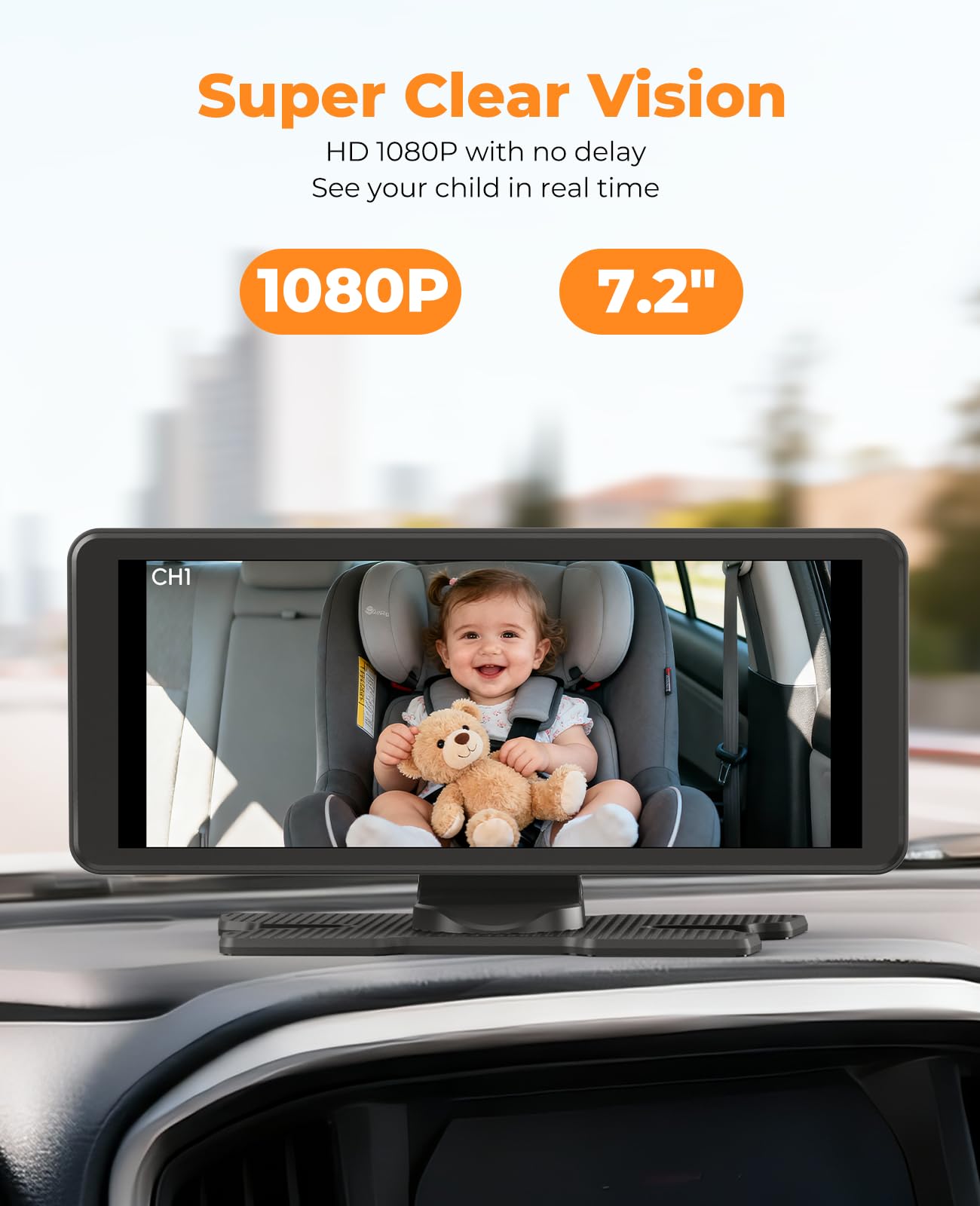 LUCKVIEW BM5PRO wide-angle cameras reduce blind spots for safer trips.