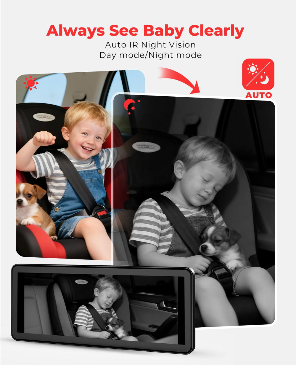 LUCKVIEW BM5PRO wide-angle cameras reduce blind spots behind the seats.