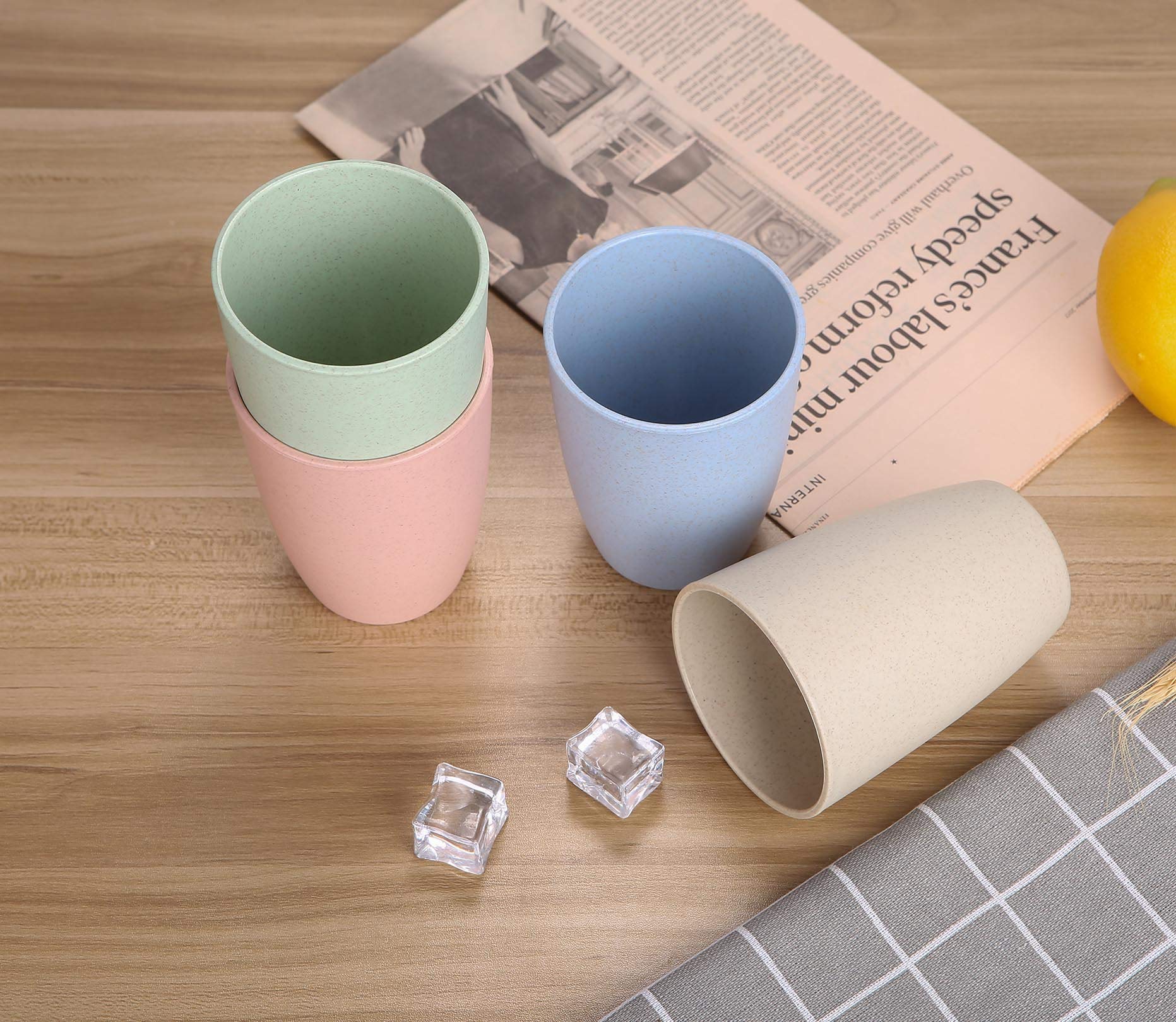 LuckyZone eco-friendly wheat straw cup as plastic alternative