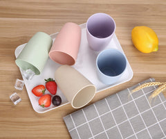 LuckyZone microwave-safe wheat straw cup for quick reheating