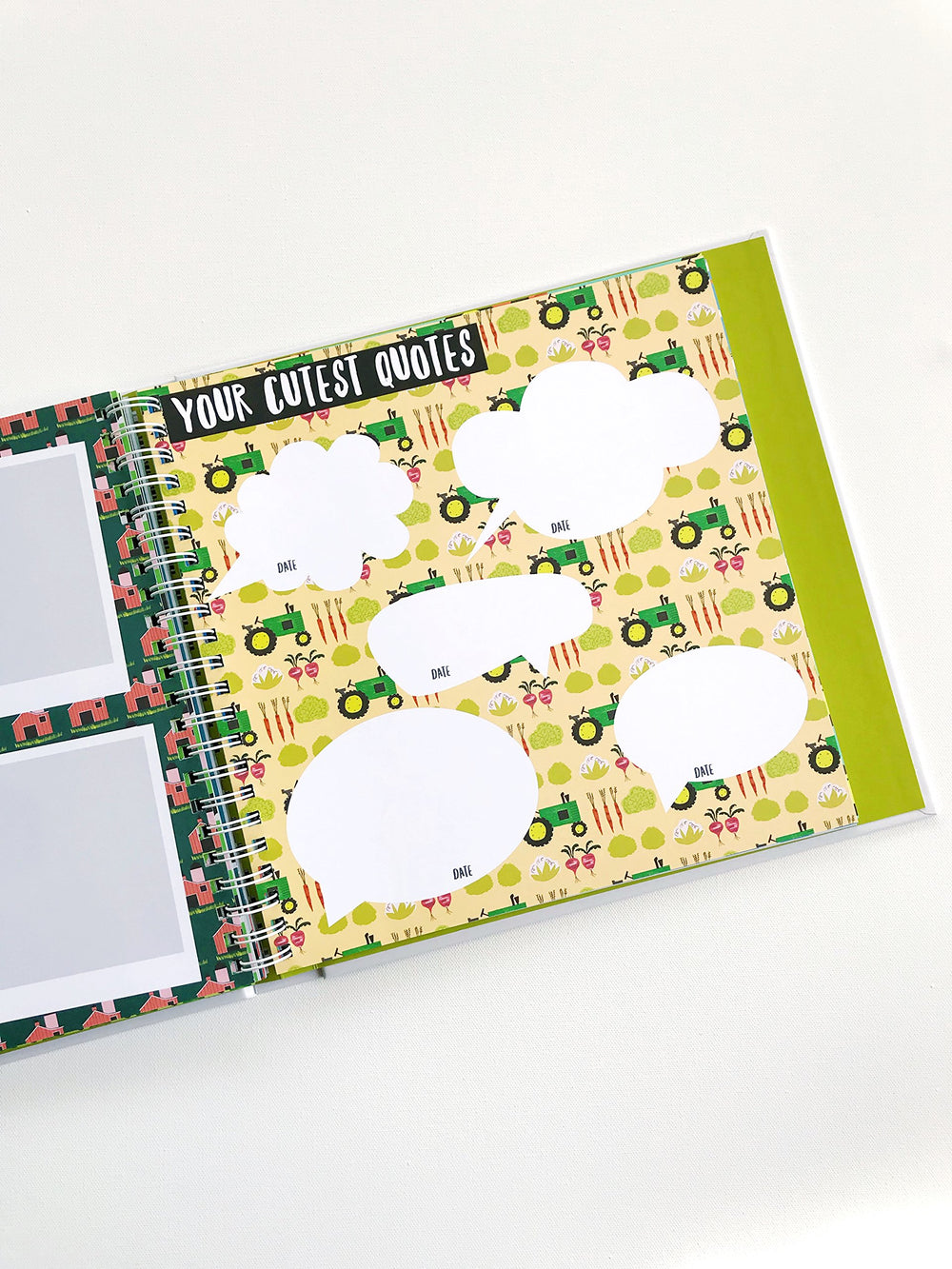 Lucy Darling Baby Journal printed in the USA using soy-based ink.