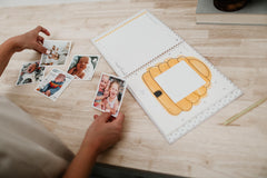 Lucy Darling Honey Bee spacious layout designed for notes and baby milestones.