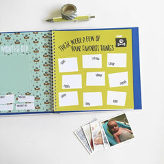 Lucy Darling Little Captain milestone pages for easy memory capture of first year.
