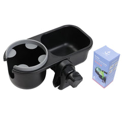 LUFFCABO universal snack tray attached to stroller offering easy snack access