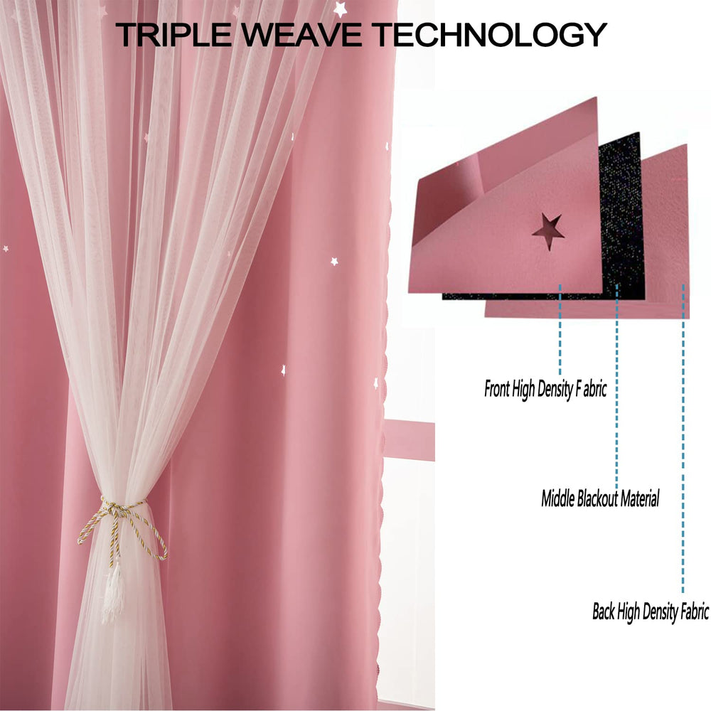 LUGOTAL window drapes dim glare and improve privacy for a nursery.