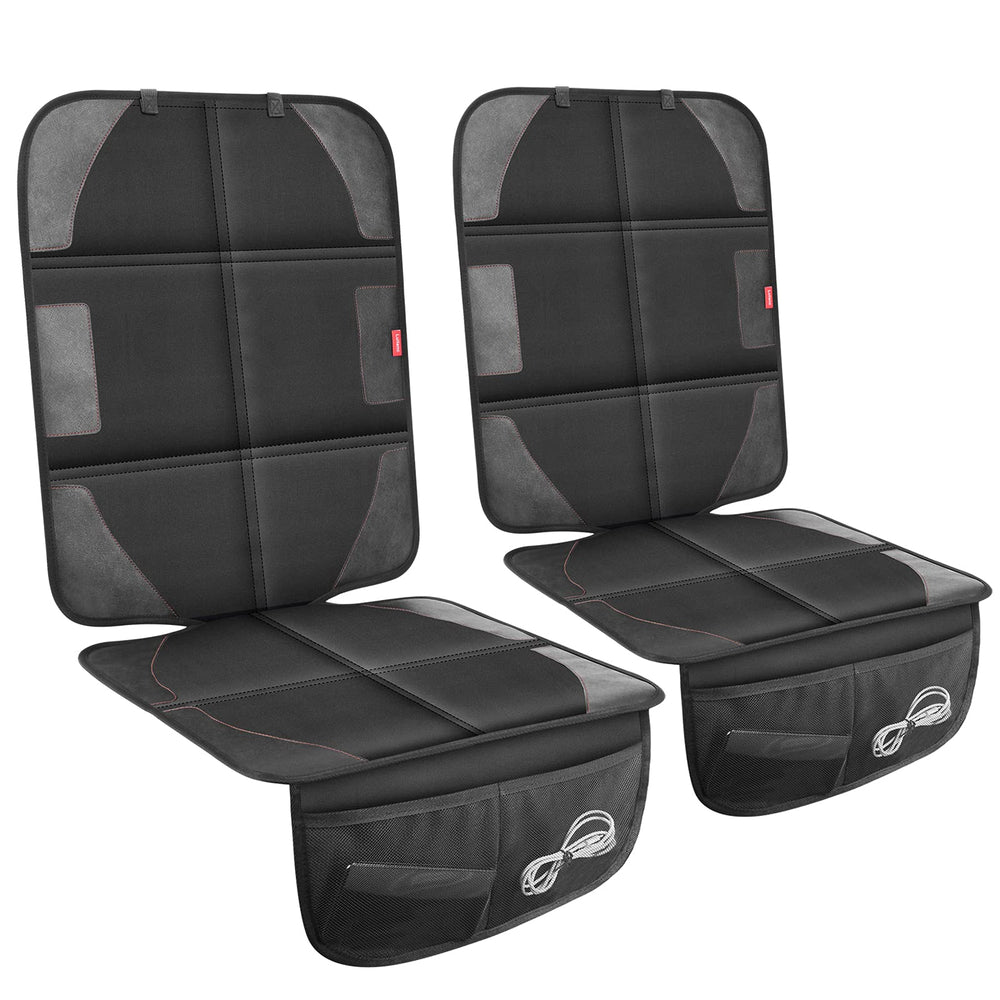 LUILANC car seat protector with thick padding protects against impacts and spills.