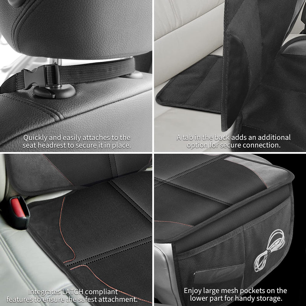 LUILANC full-seat coverage shields leather and cloth from scuffs and stains.