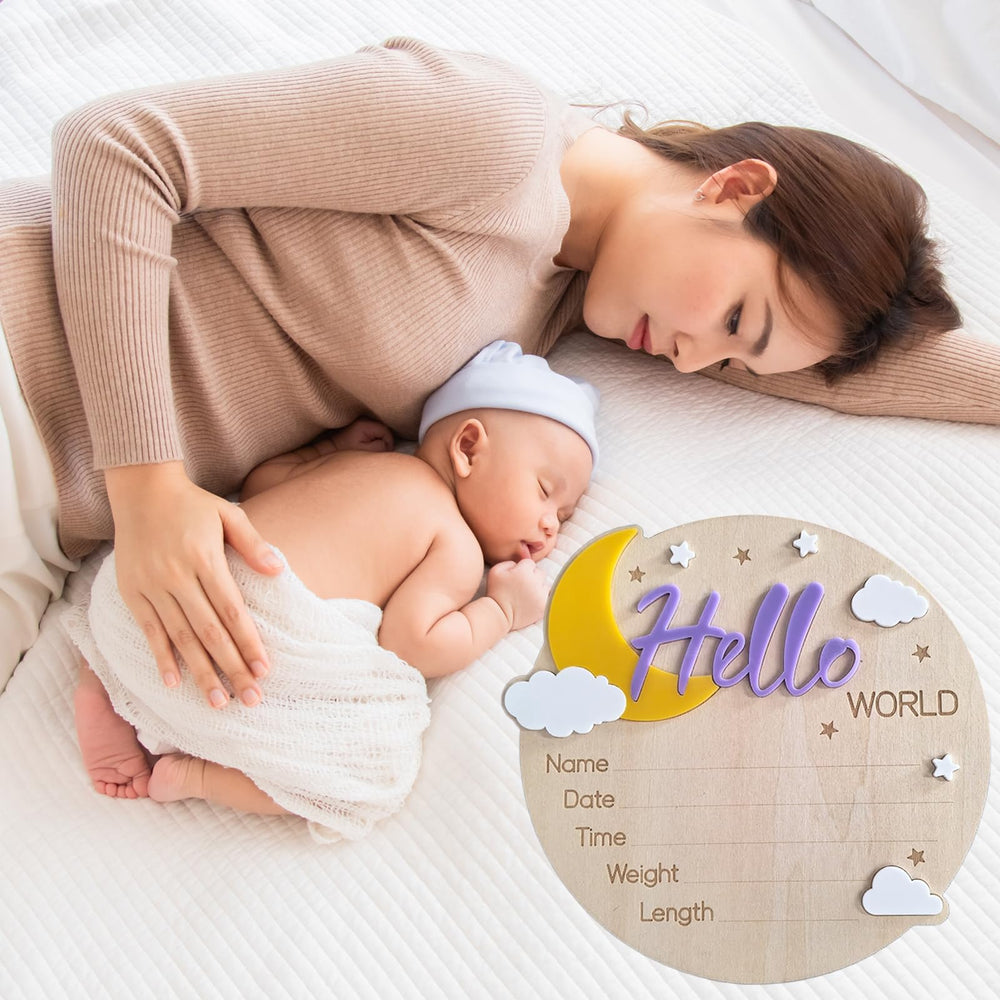LUJIEBANG baby shower prop sign for welcomed moments