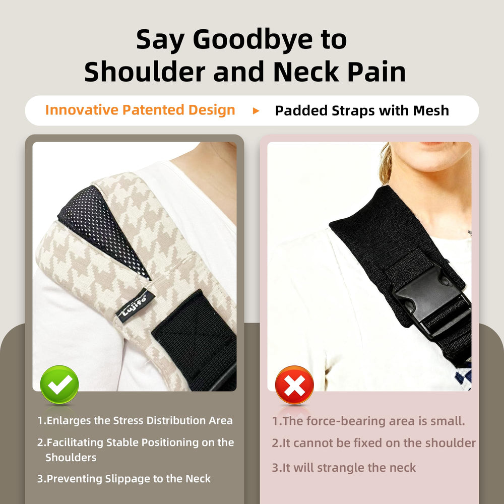 Lujifo front-and-back-adjustment buckles simplify sizing for caregivers.