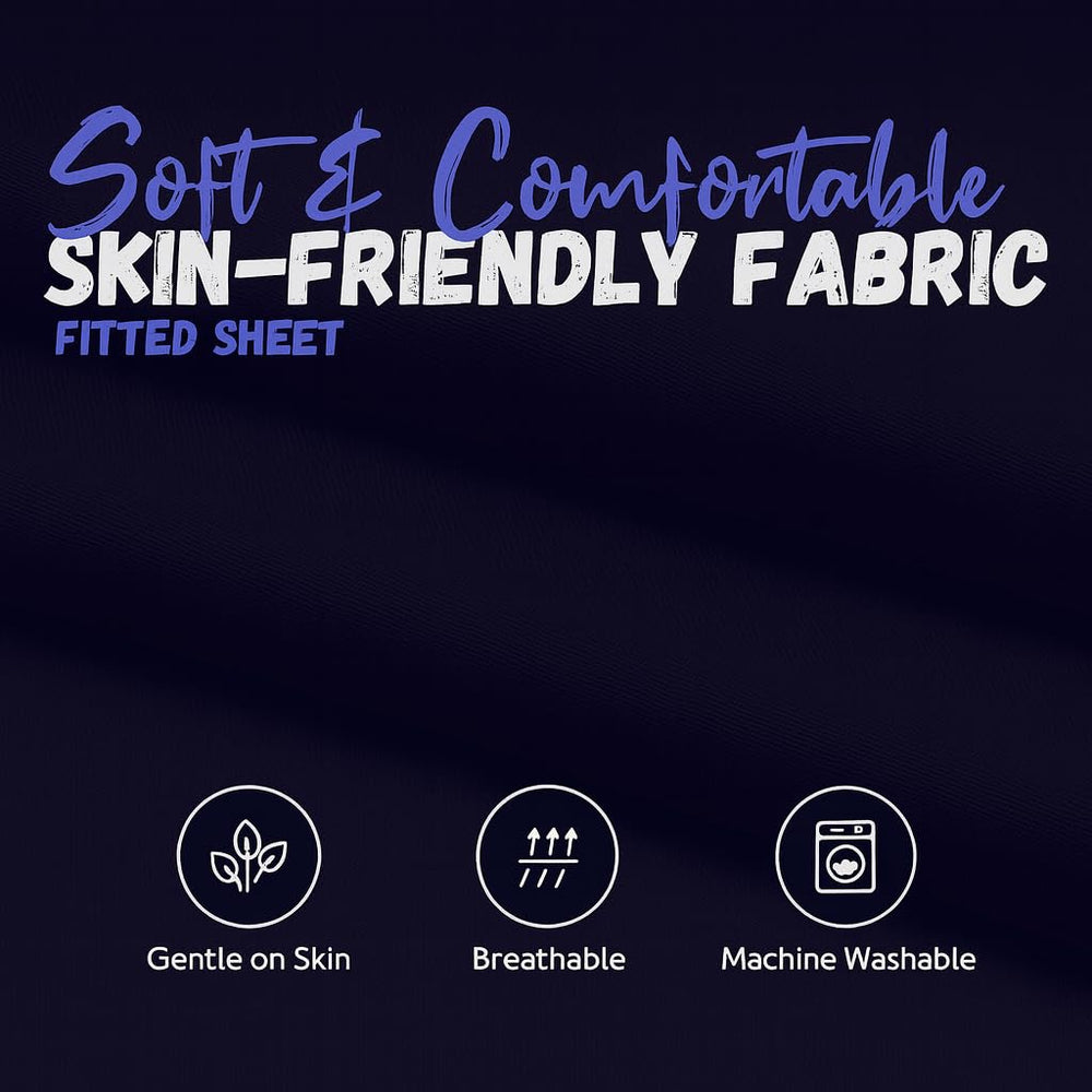 Lukeville cot sheet with reinforced elastic loops for secure fit