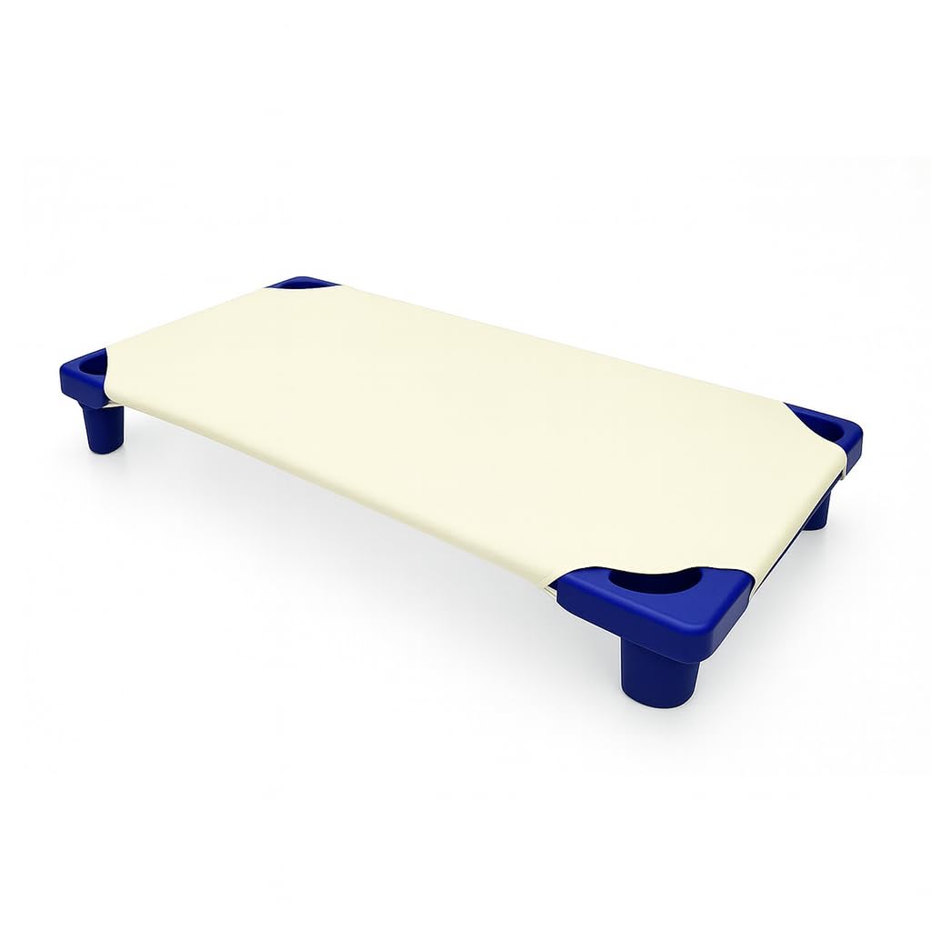 Lukeville Luxury Linen fitted cot sheet for daycare 22x52 provides secure, wrinkle-free fit.