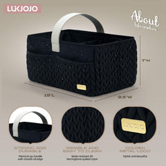 LUKJOJO Diaper Caddy foldable-design easy transport and compact storage
