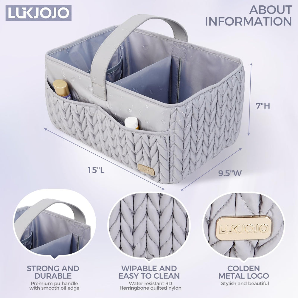 LUKJOJO two-compartments design keeps essentials neatly separated and ready.