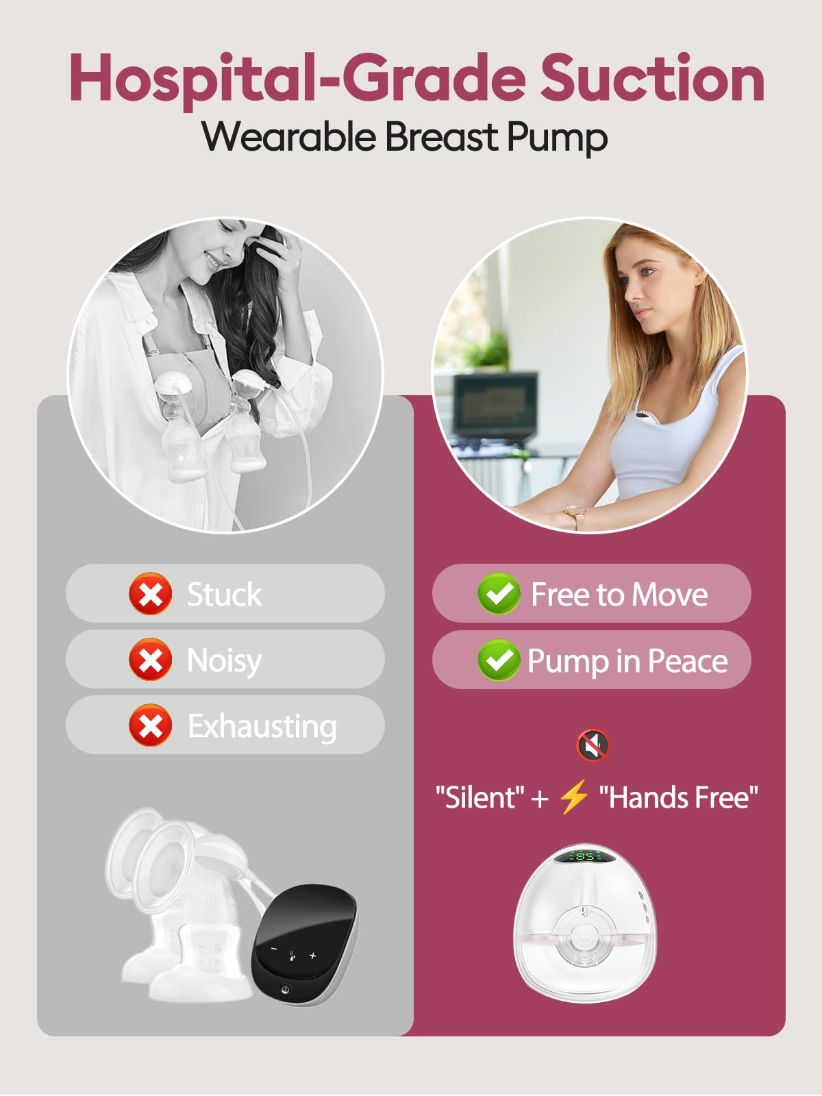 Lulia BPA-free materials ensure safe, easy cleaning