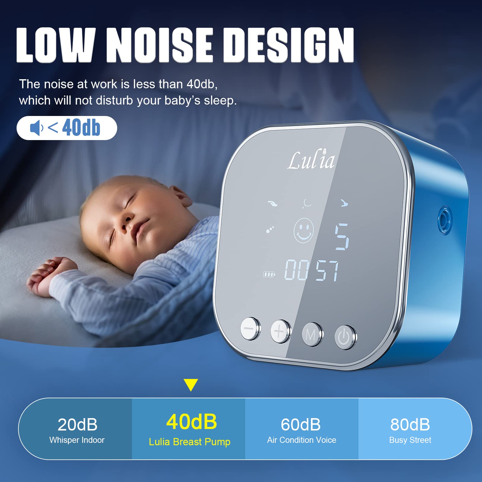 Lulia low-noise operation supports discreet pumping sessions