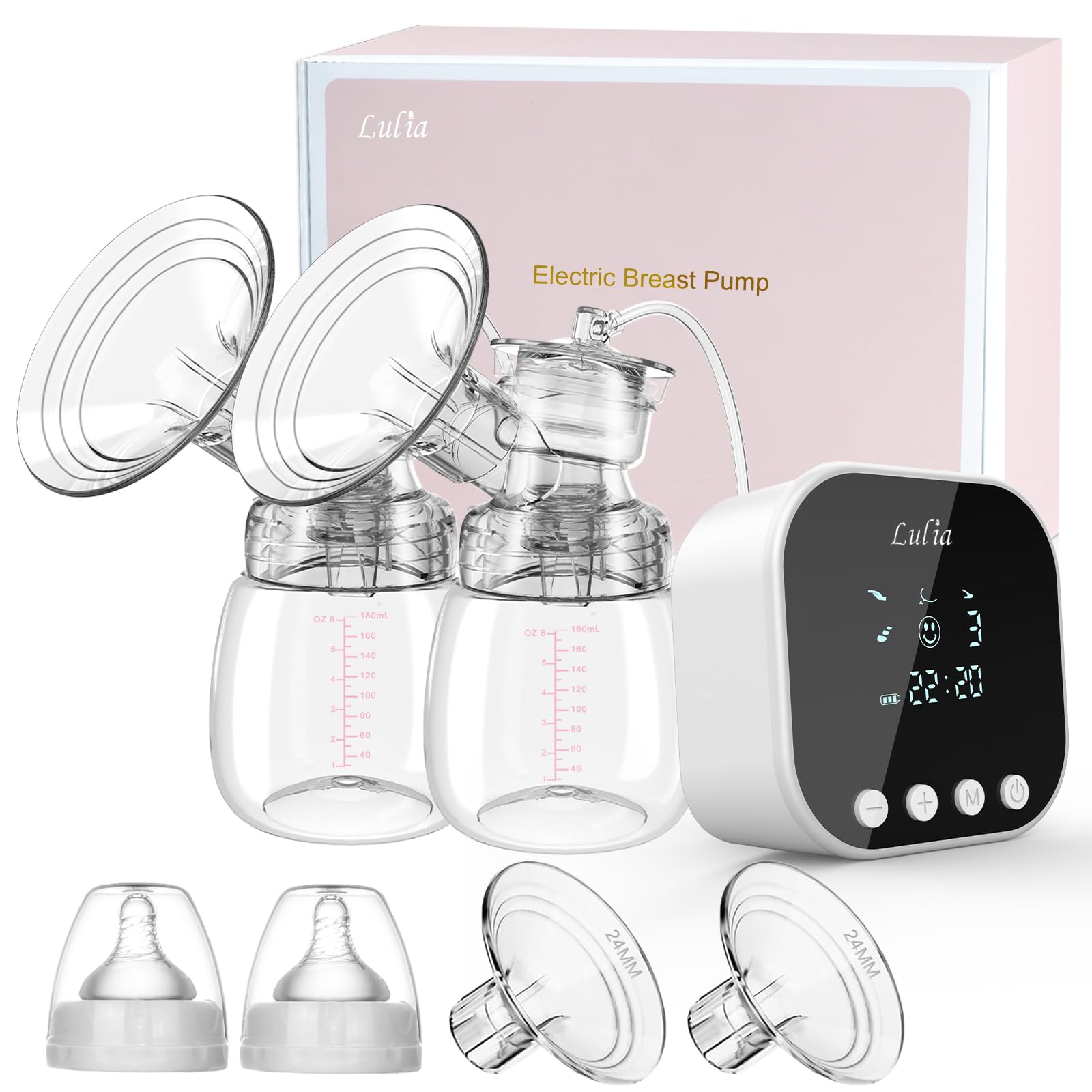 Lulia Double Electric Breast Pump with massage mode for gentle milk expression