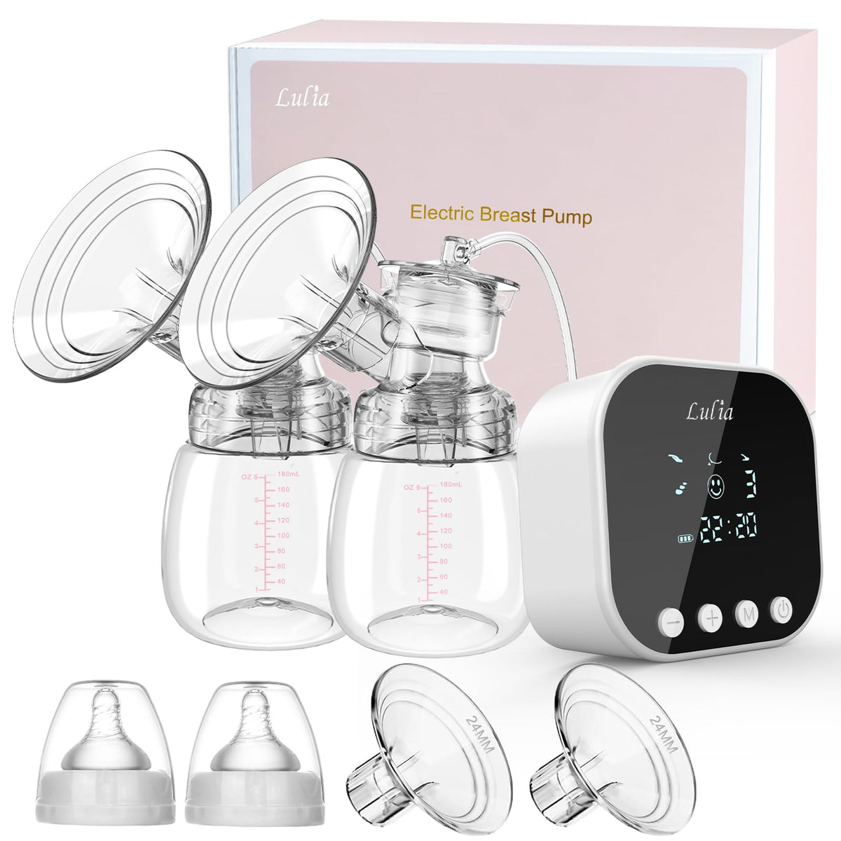 Lulia Double Electric Breast Pump with massage mode for gentle milk expression