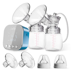 Lulia double electric breast pump motor for efficient milk expression