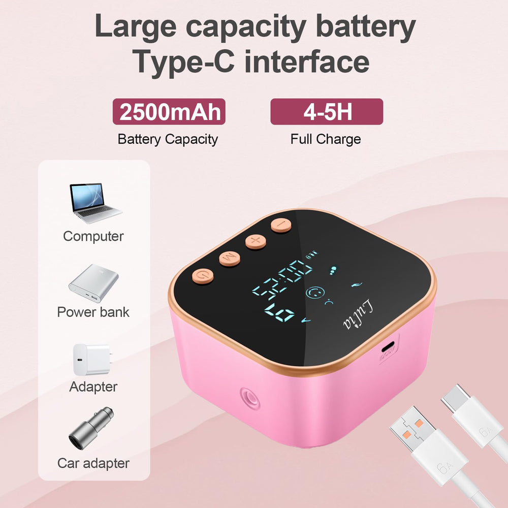 Lulia pink-2p battery-friendly design indicates long life between charges