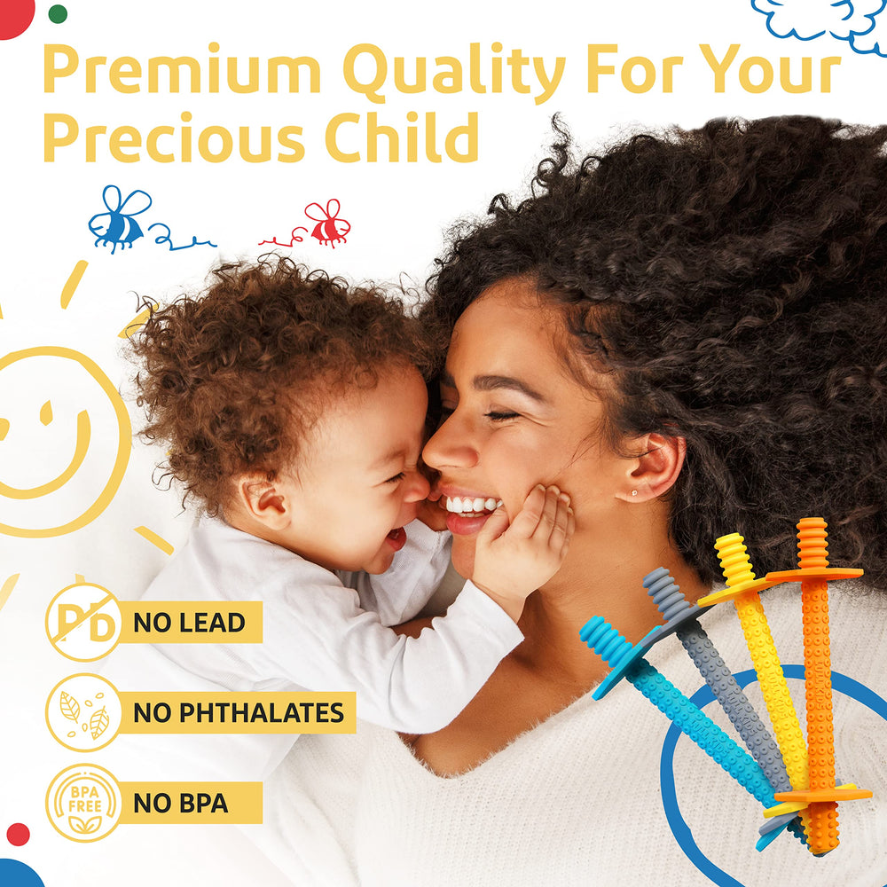 Lull Kids baby teether handheld for interactive play and oral development
