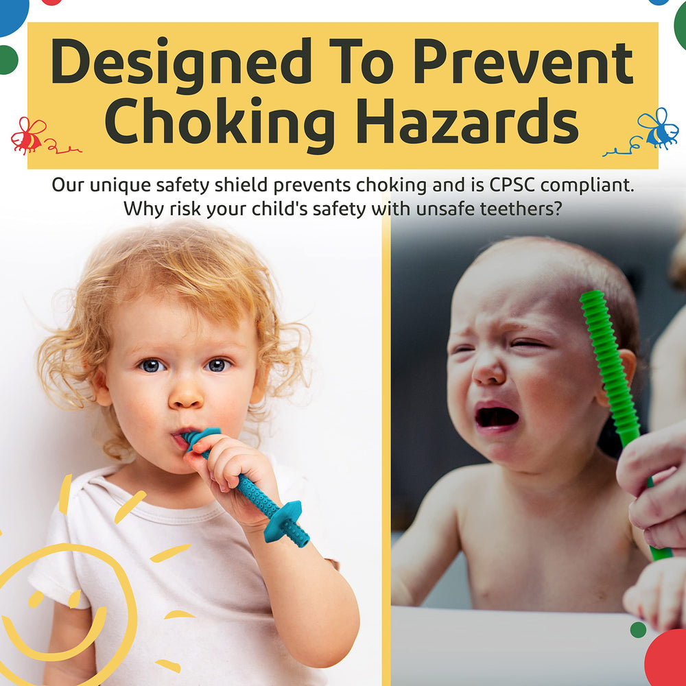 Lull Kids freezable chew straw for babies provides cooling relief
