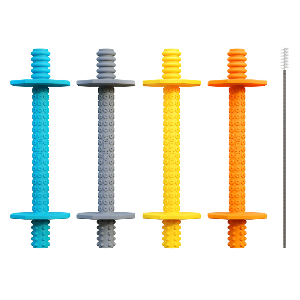Lull Kids hollow teething tubes 4-pack soothe gums during early teething