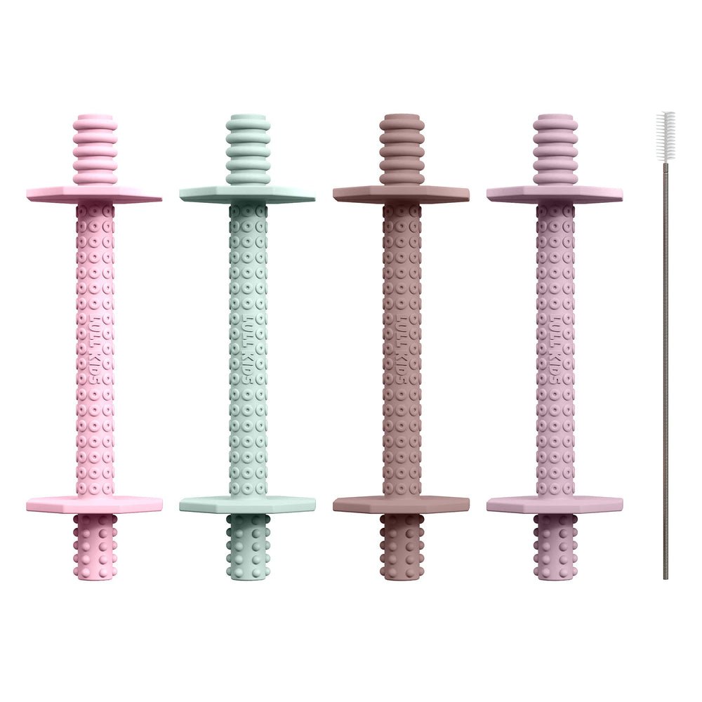 Lull Kids silicone baby teether for 0-6 months with soothing texture
